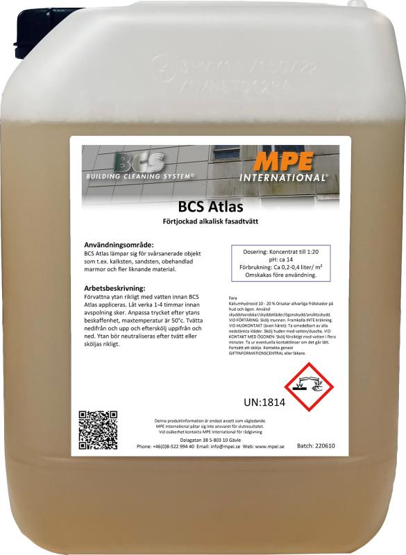 BCS Atlas, Fassadenreinigung