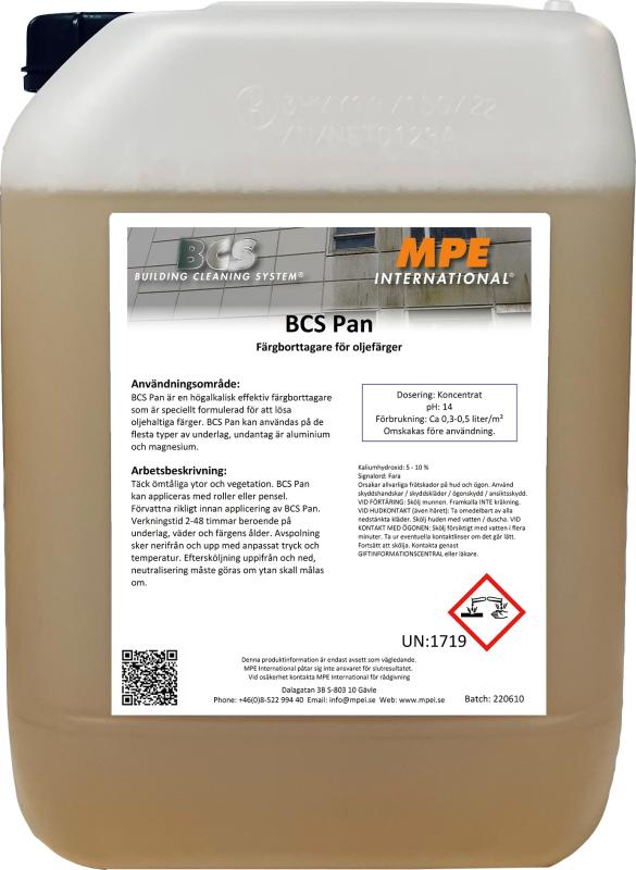 BCS Pan, Farbenentferner