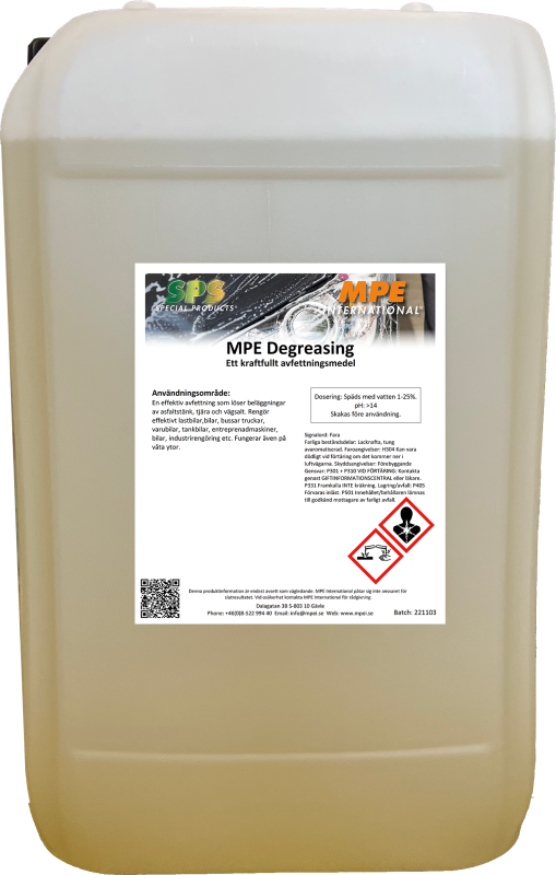 MPE Degreasing