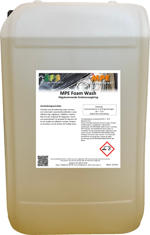 MPE Foam Wash