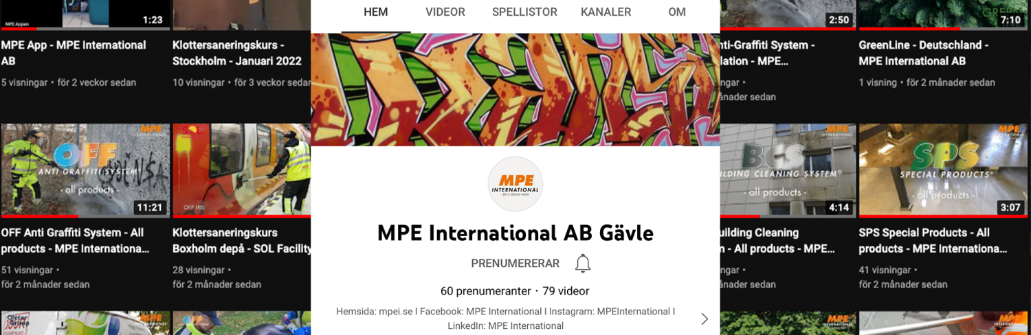 MPE på YouTube