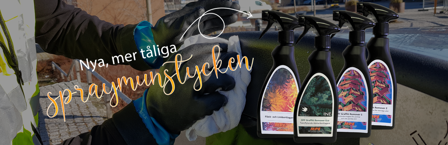 Nya, mer tåliga spraymunstycken