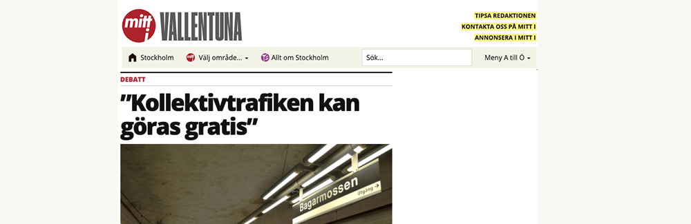 Gratis kollektivtrafik?