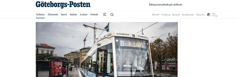 Premiär för nya spårvagnsmodellen M33 - klotter inom ett dygn
