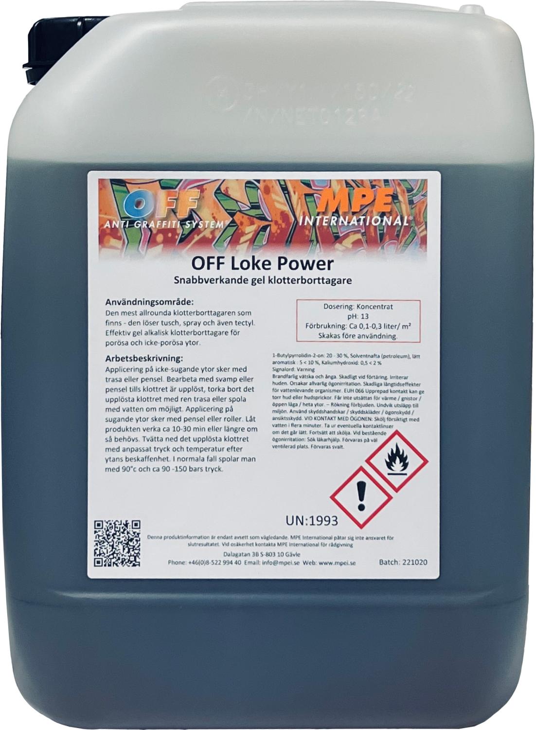 OFF Loke Power, Graffiti Remover Gel