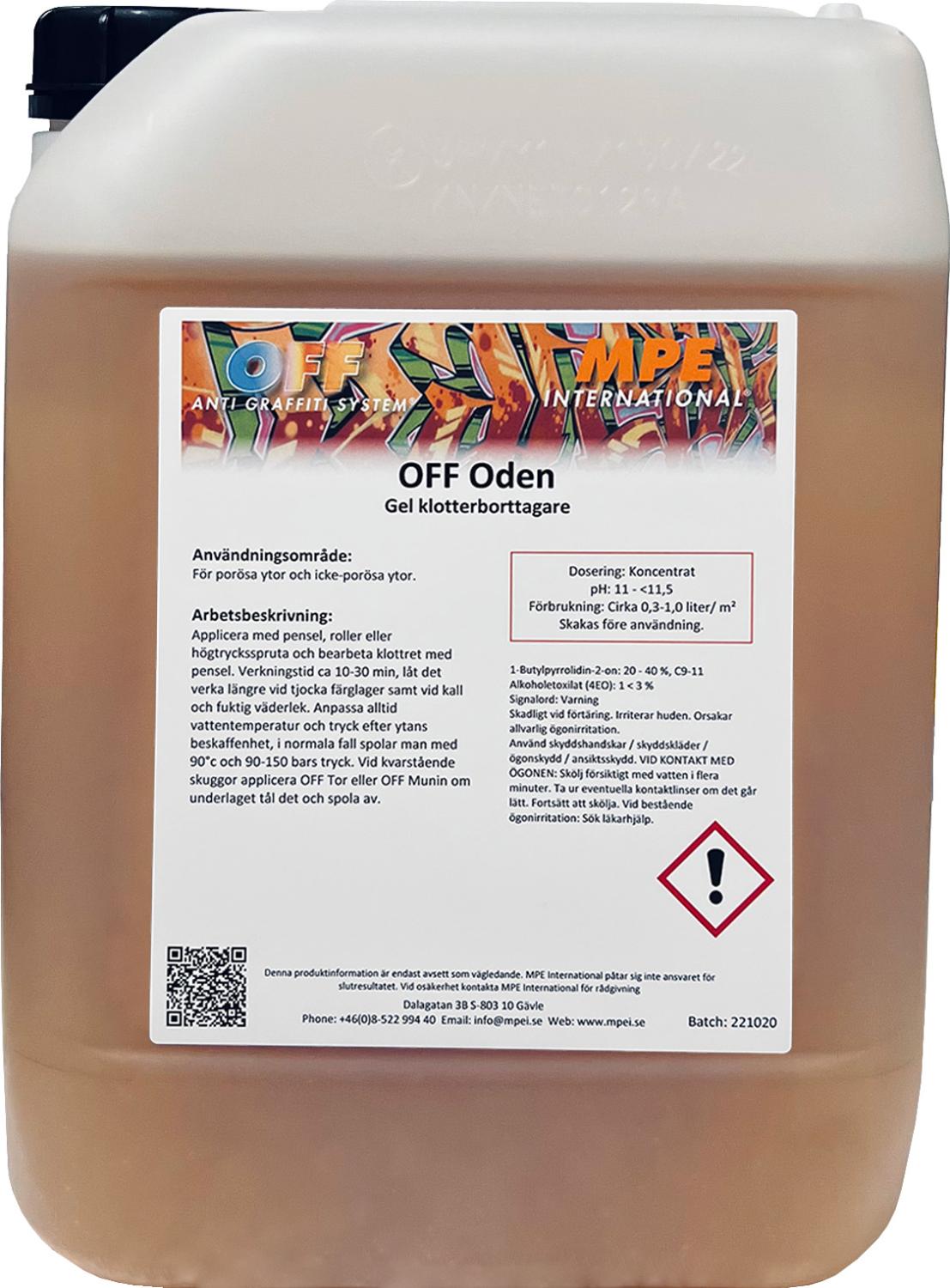 OFF Oden, Graffitientferner