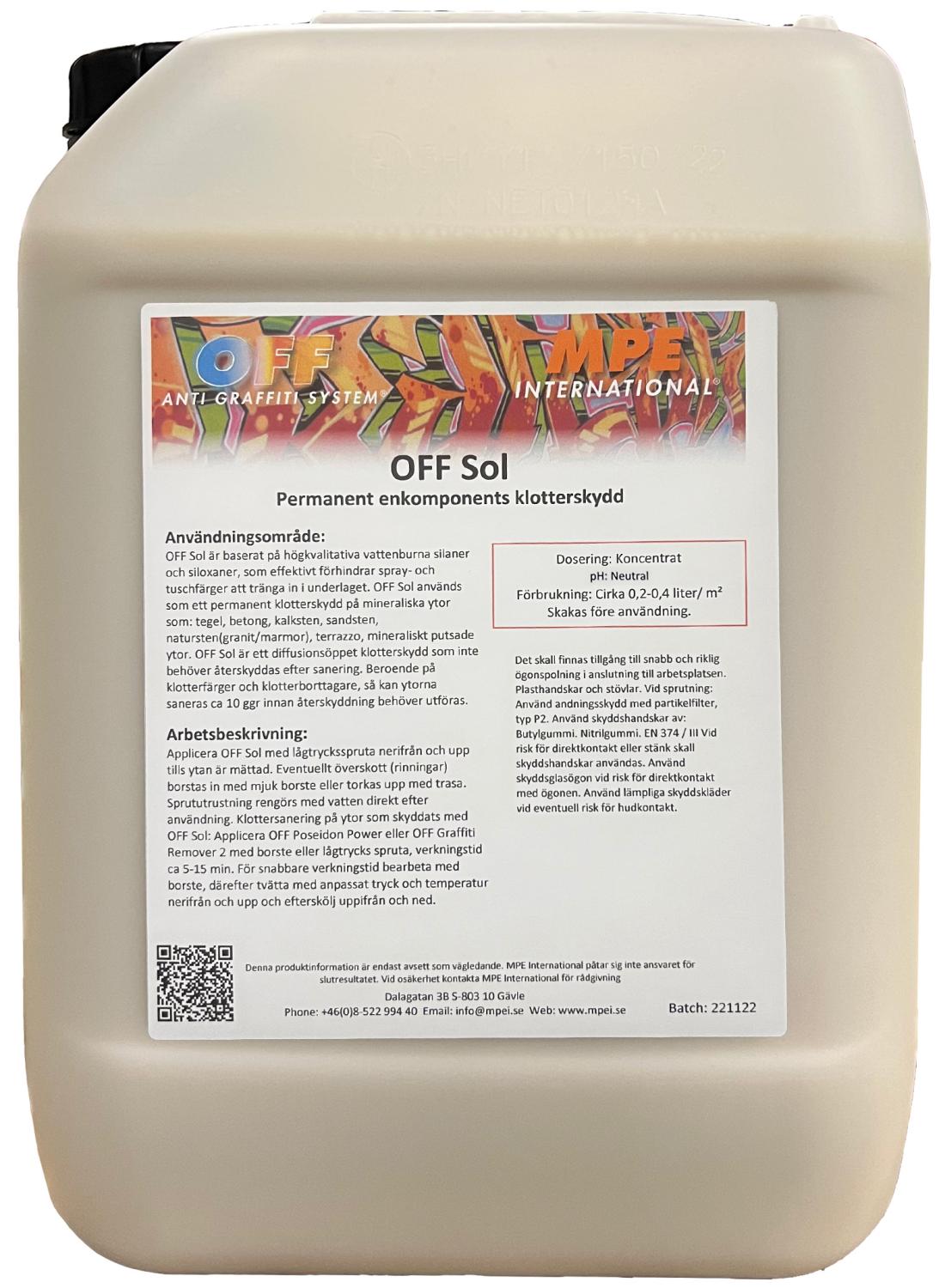 OFF Sol, Permanent 1-component protection