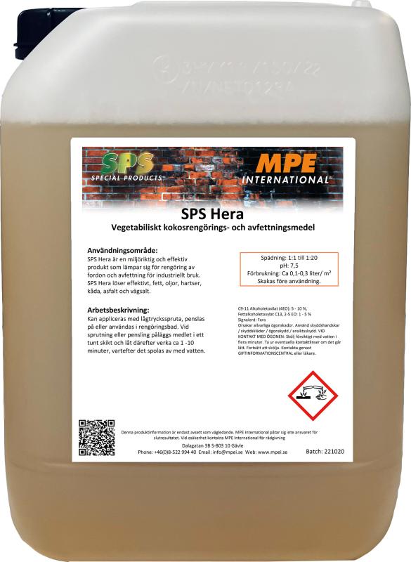 SPS Hera, Environmental Degreasers