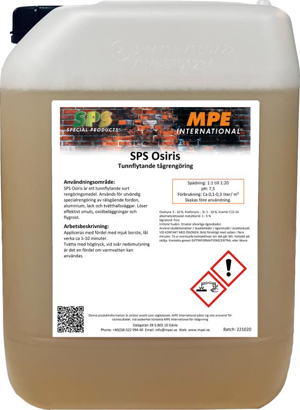 SPS Osiris, Traincleaner