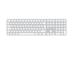 Apple Magic Keyboard (2024) Touch ID Numeriskt tangentbord Mac Apple Silikon - Vit