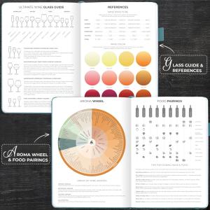 CleverFox Wine Tasting Journal, A5, i flera olika färger!