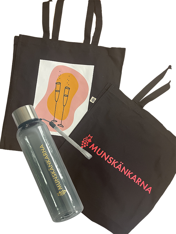 Tygväska + vattenflaska