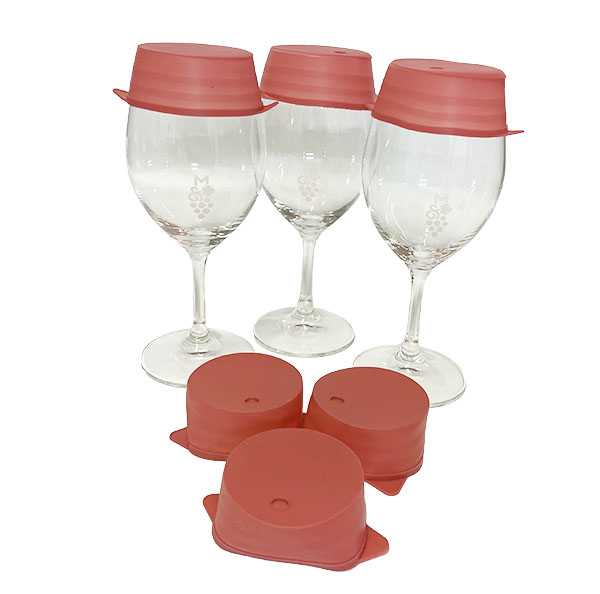 Silikonlock till vinprovarglas, 6-pack, flera storlekar!