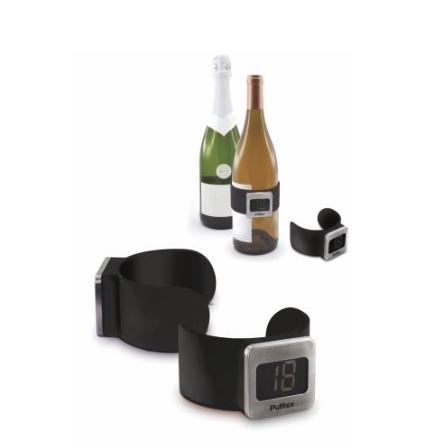 Vintermometer till flaska, svart