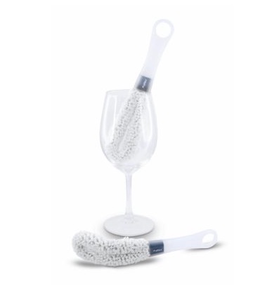 Vinglasborste med handtag