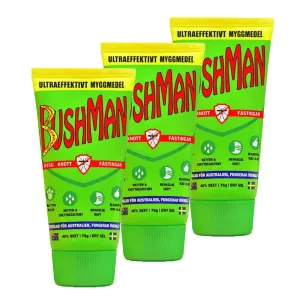 3-kpl Bushman - hyttysiä karkottava kuivageeli