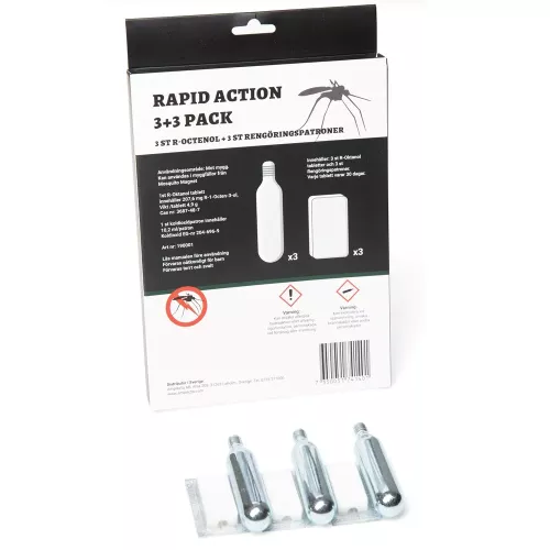 Rapid Action Universal R-Octenol och Rengöringspatroner 3-pack