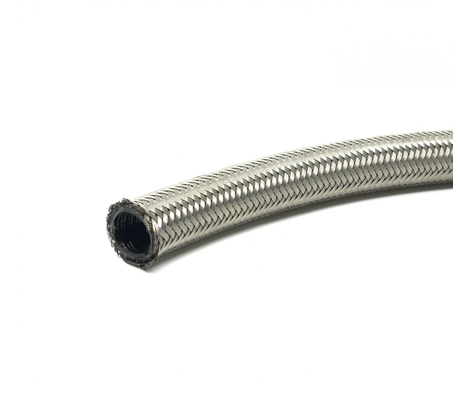 Metallomspunnen teflonslang (PTFE)