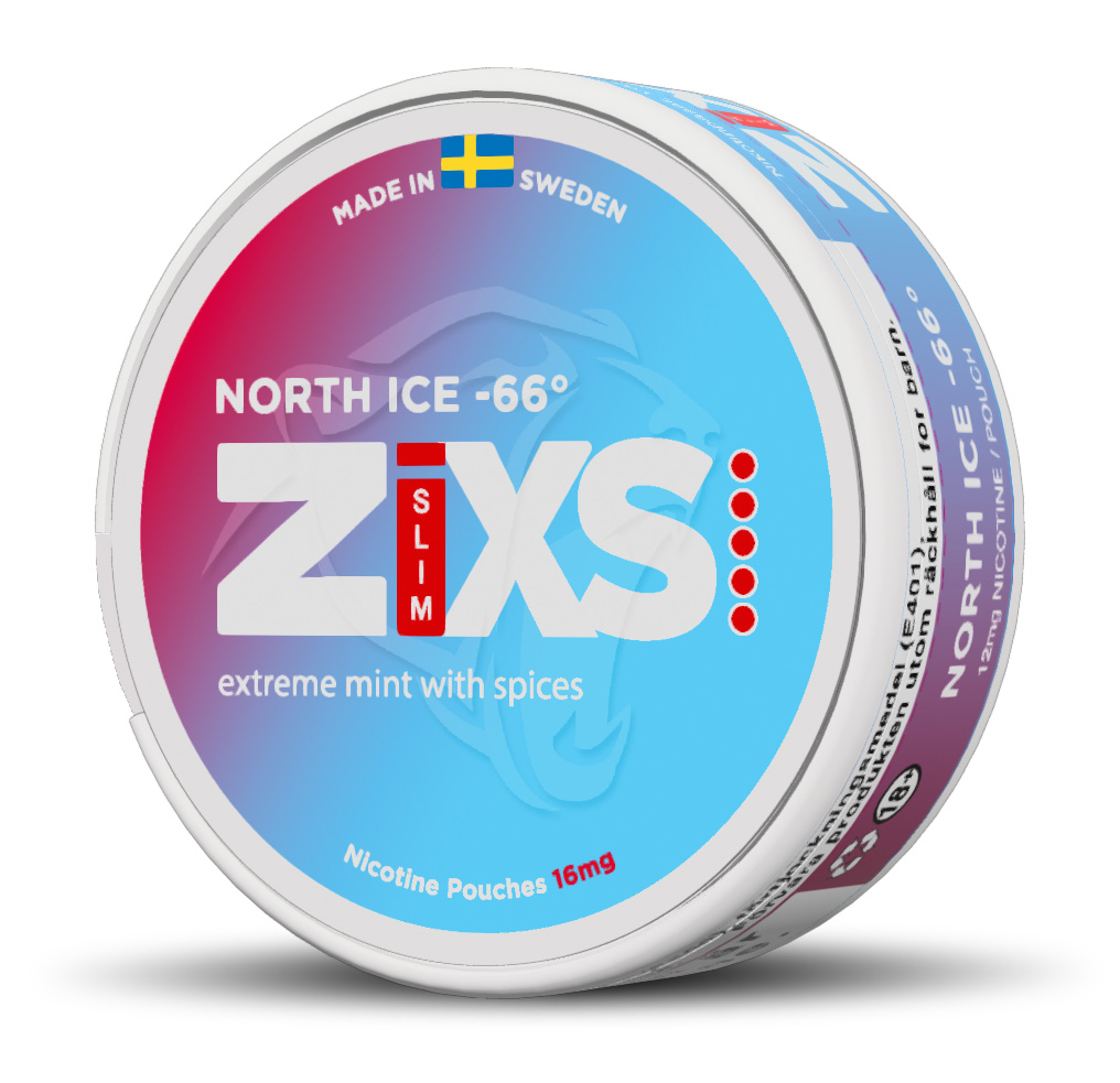 Zixs Zixs North Ice -66 Strong – nikotinpåsar