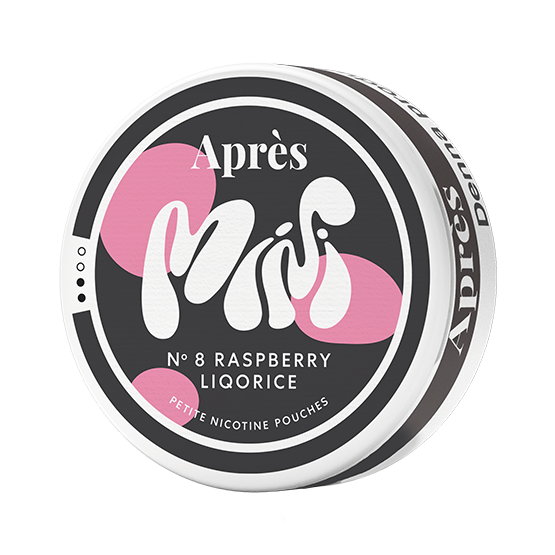 Apres Après No.8 Raspberry Liqorice Mini Light Light – nikotinpåsar