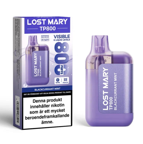Lost Mary TP800 Blackcurrant Mint 20mg