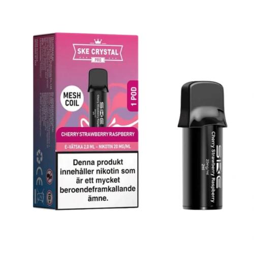 SKE Crystal Pro Pod Cherry Strawberry Raspberry 20mg
