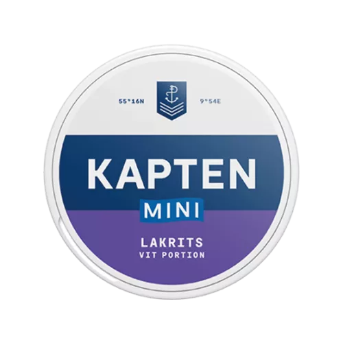 Kapten Mini Lakrits Vit Portion