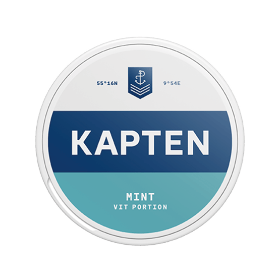 Kapten MINT VIT - nikotinpåsar