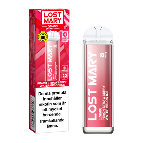 Lost Mary QM600 Peach Strawberry Watermelon Ice 20mg
