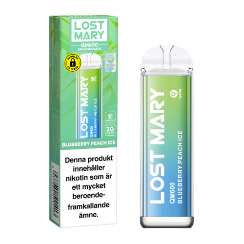 Lost Mary QM600 Blueberry peach Ice 20mg