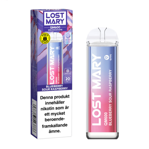 Lost Mary QM600 Blueberry Sour Raspberry 20mg