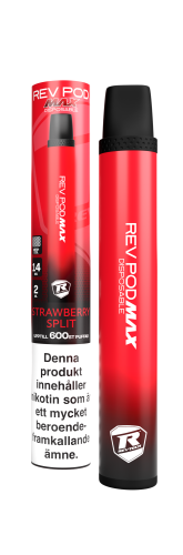 Rev Pod Max Strawberry Split 14mg
