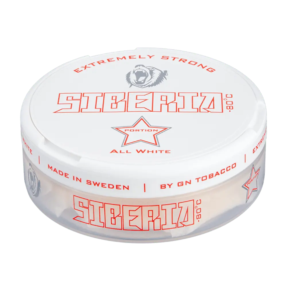 Siberia Siberia Allwhite Original Extra Strong – nikotinpåsar