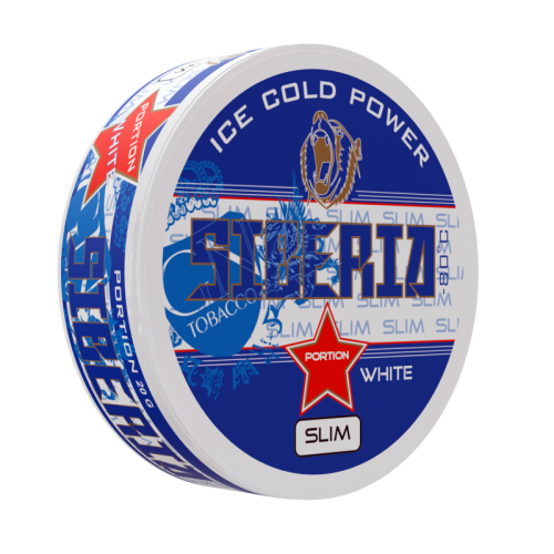 Siberia -80 Degrees Blue White Slim Portion