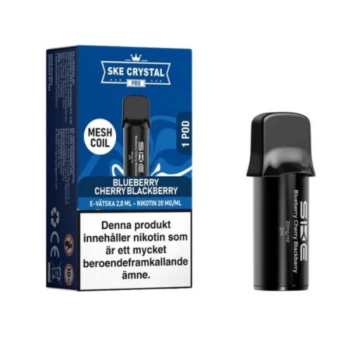 SKE Crystal Pro Pod Blueberry Cherry Blackberry 20mg