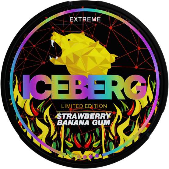 Iceberg Extreme Strawberry Banana Gum