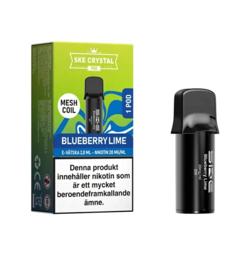 SKE Crystal Pro Pod Blueberry Lime 20mg