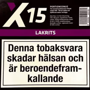 X-15 Portion Lakrits 160g