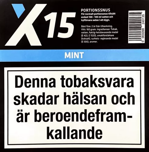 X-15 Portion Mint 160g