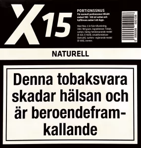 X-15 Portion Naturell 160g