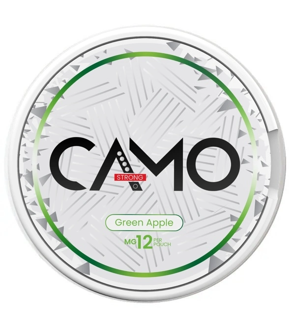 Camo CAMO Green Apple Strong Strong – nikotinpåsar