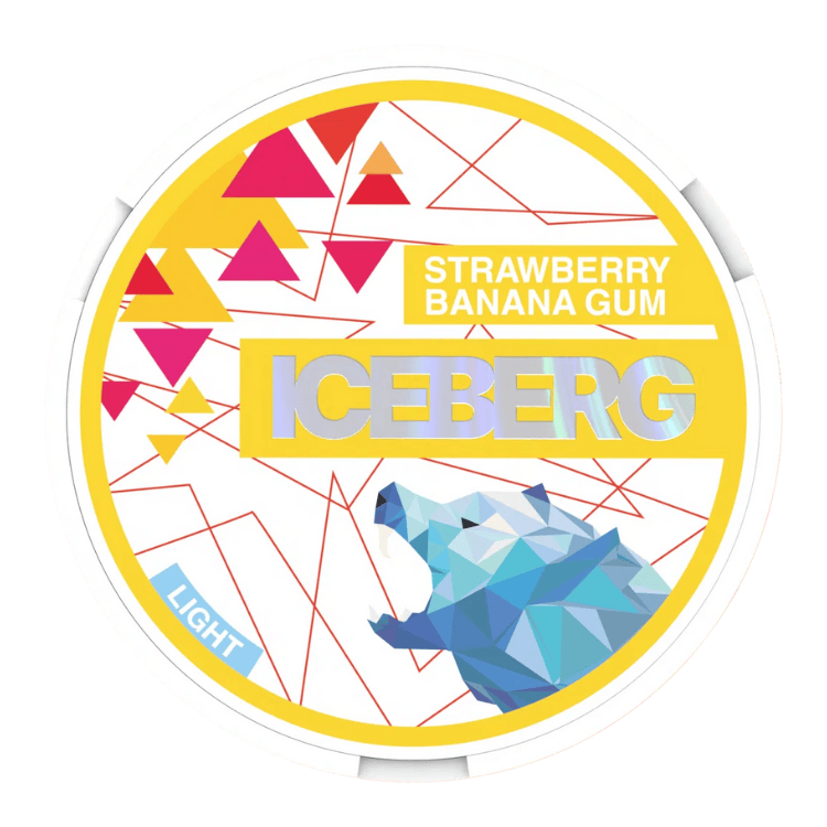 Iceberg Iceberg Strawberry Banana Gum Light Light - nikotinpåsar