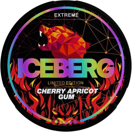 Iceberg ICEBERG Cherry Apricot Gum (Datum) Extra Strong - nikotinpåsar