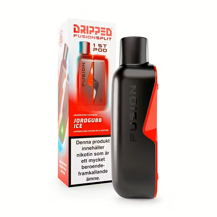 Dripped Fusion Split Pod Jordgubb Ice 14,5 mg