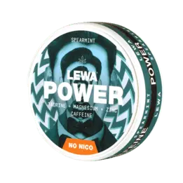 Lewa Lewa Power Spearmint Koffeinsnus Normal – nikotinpåsar