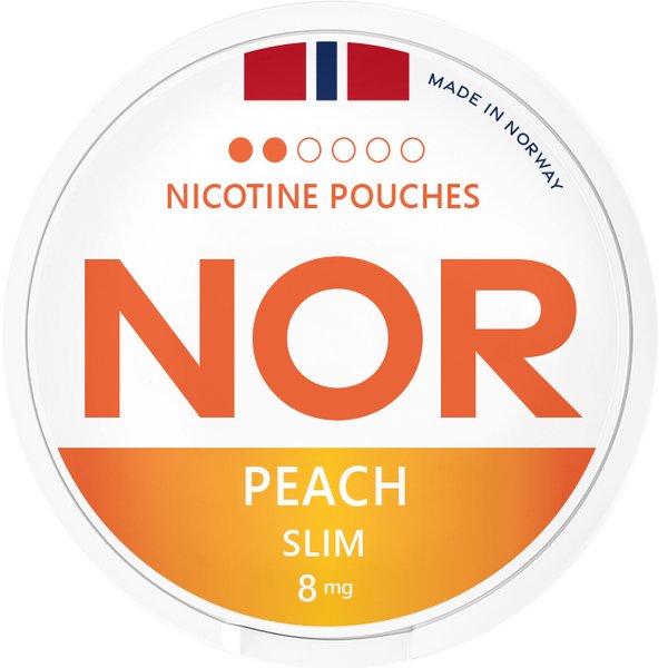 Nor NOR Peach Normal – nikotinpåsar
