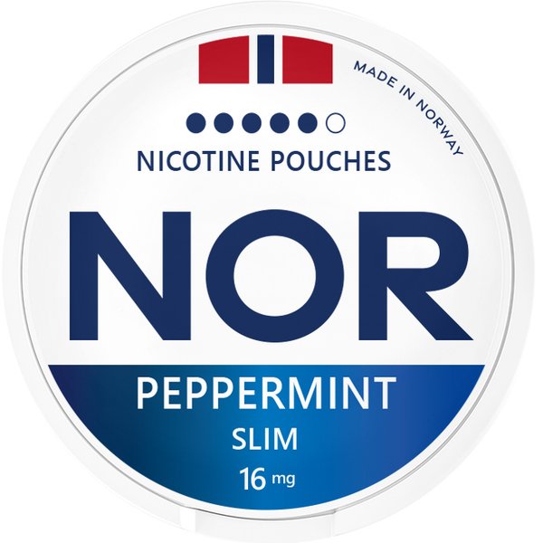 Nor NOR Peppermint Normal – nikotinpåsar