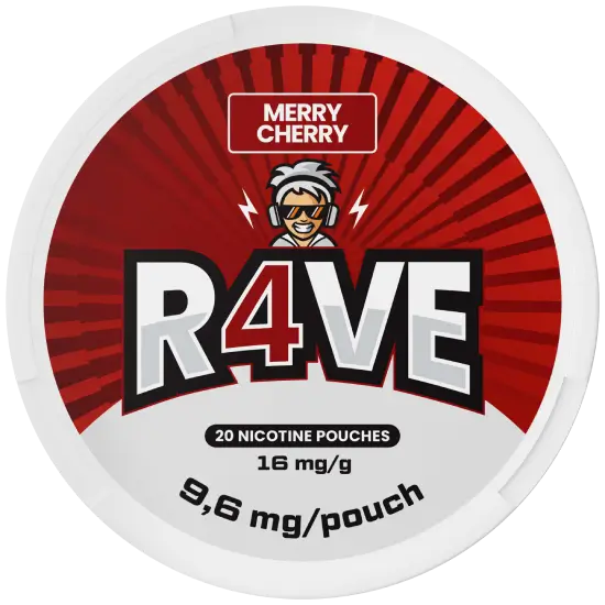 Rave RAVE Merry Cherry Strong Extra Strong – nikotinpåsar