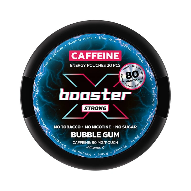 Xbooster X-Booster Bubblegum Caffeine 80mg Normal – nikotinpåsar