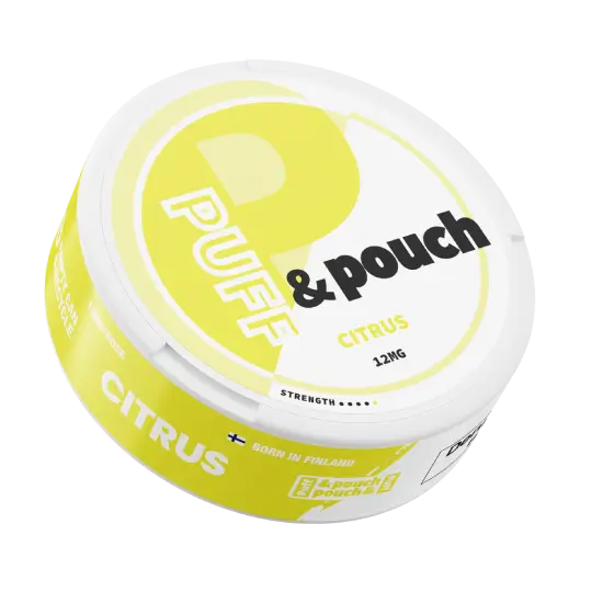 Puff Puff & Pouch Citrus 12mg Normal – nikotinpåsar
